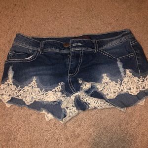Denim shorts